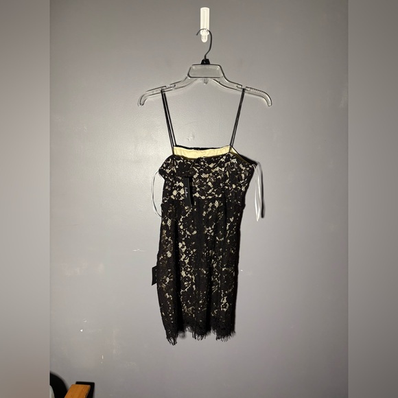 Lulus Keep It Social Black Lace Bodycon Mini Dress Size Medium - Picture 3 of 7
